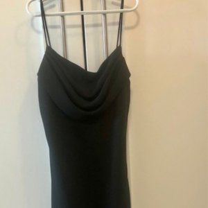 Black Cowel Neck Dress